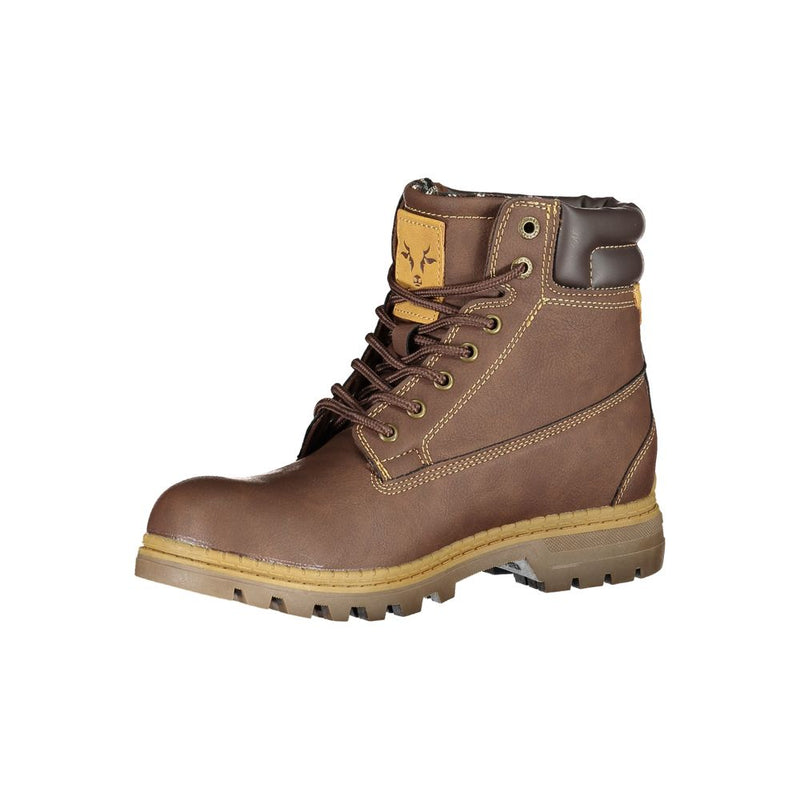 Brown Polyester Boot Carrera