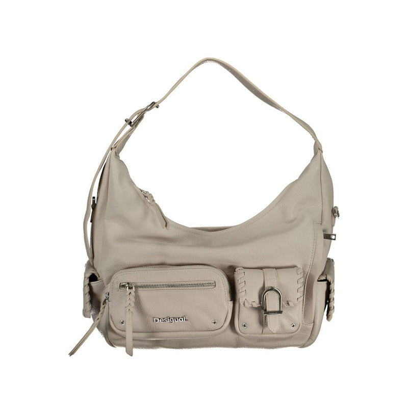 White Polyethylene Handbag Desigual