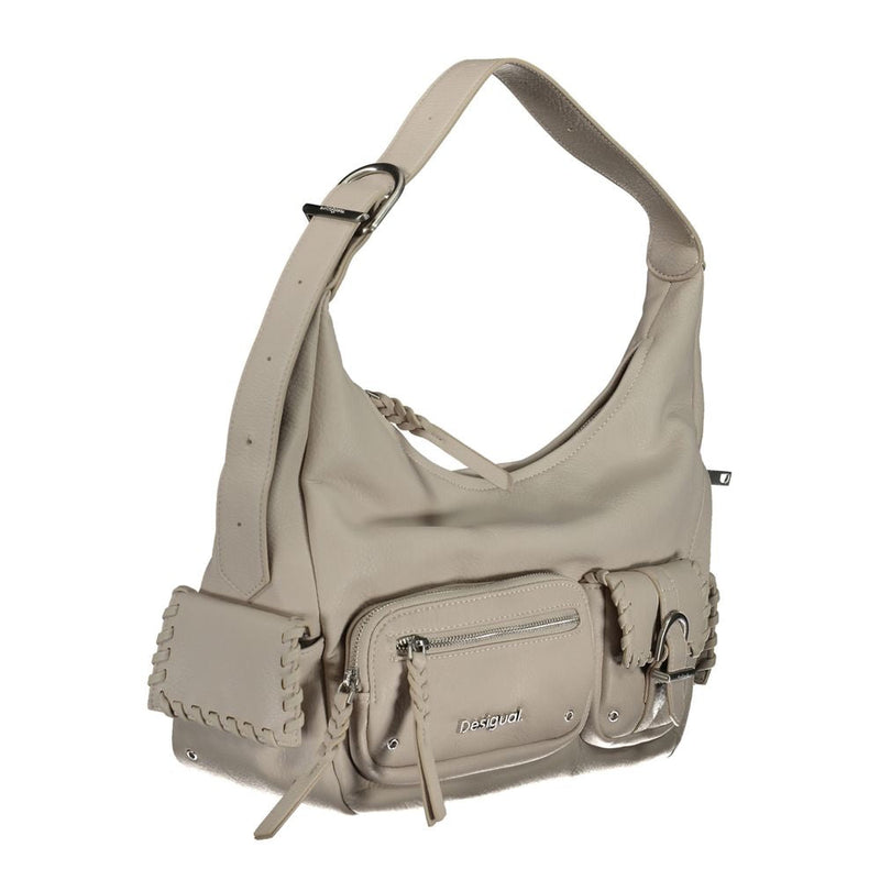 White Polyethylene Handbag Desigual