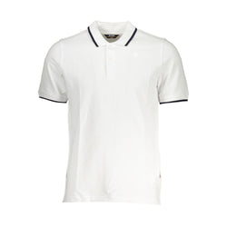 White Cotton Polo Shirt K-WAY