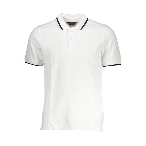 White Cotton Polo Shirt K-WAY