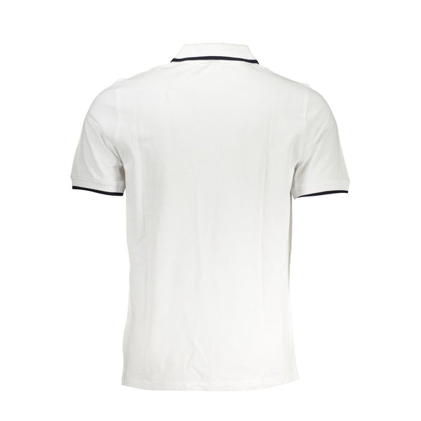 White Cotton Polo Shirt K-WAY