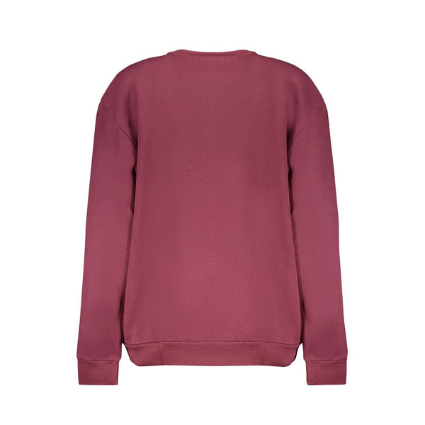 Purple Cotton Sweater Cavalli Class