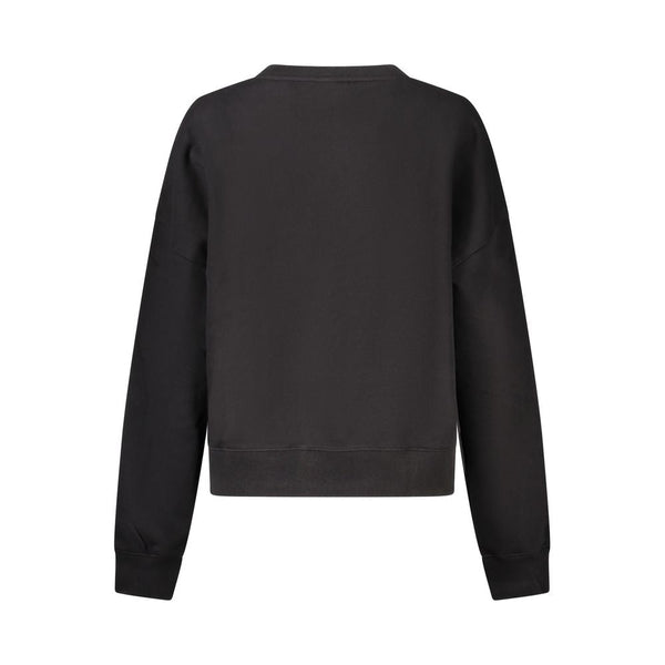 Black Cotton Sweater Guess Jeans