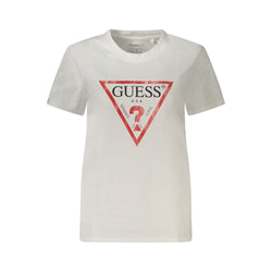 White Cotton Tops & T-Shirt Guess Jeans