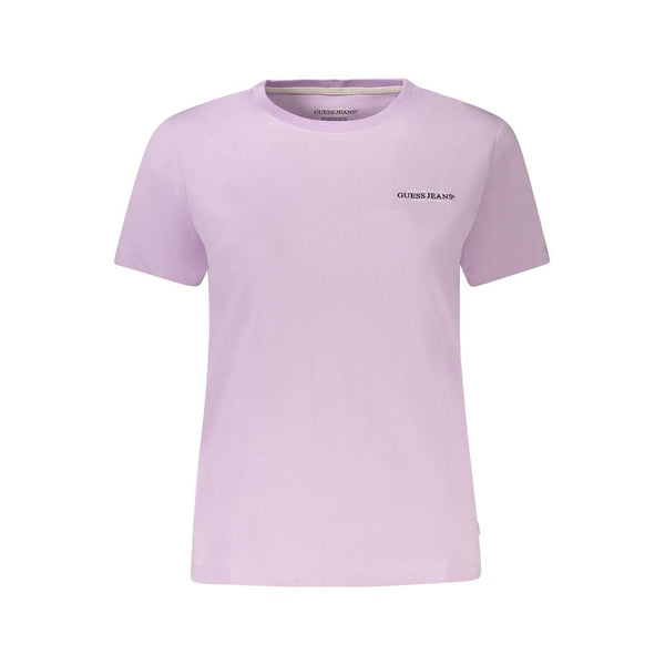 Purple Cotton Tops & T-Shirt Guess Jeans