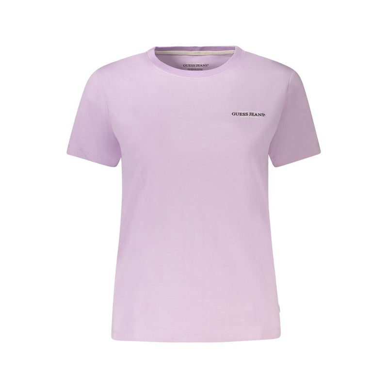 Purple Cotton Tops & T-Shirt Guess Jeans