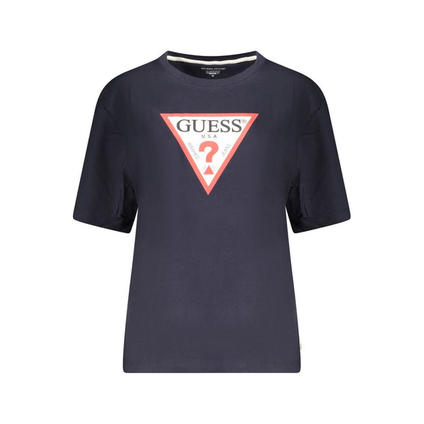 Blue Cotton Tops & T-Shirt Guess Jeans