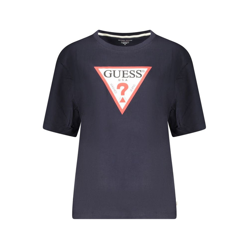 Blue Cotton Tops & T-Shirt Guess Jeans