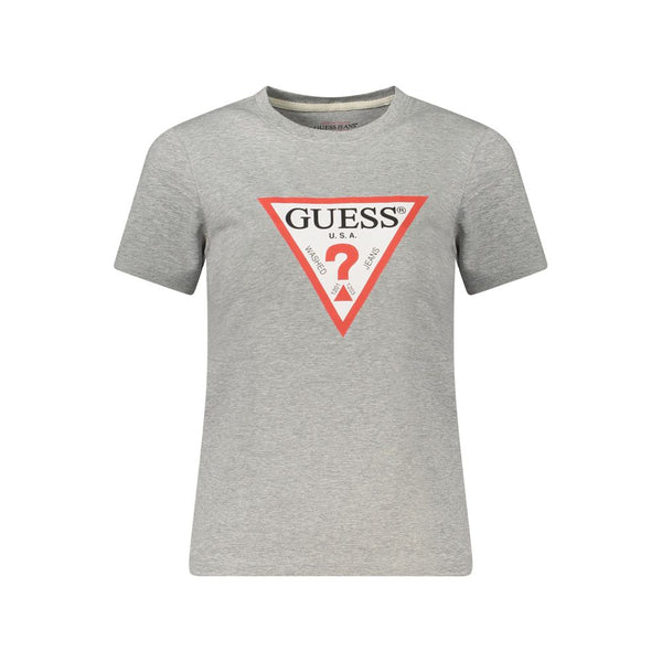 Gray Cotton Tops & T-Shirt Guess Jeans