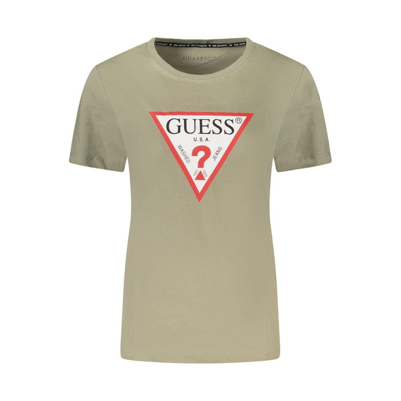 Green Cotton Tops & T-Shirt Guess Jeans