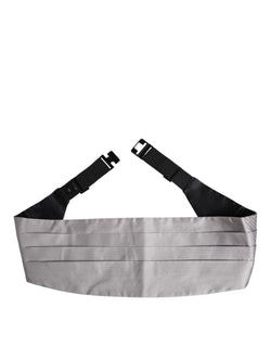 Gray Men 100% Silk Belt Wide Waist Cummerbund Dolce & Gabbana