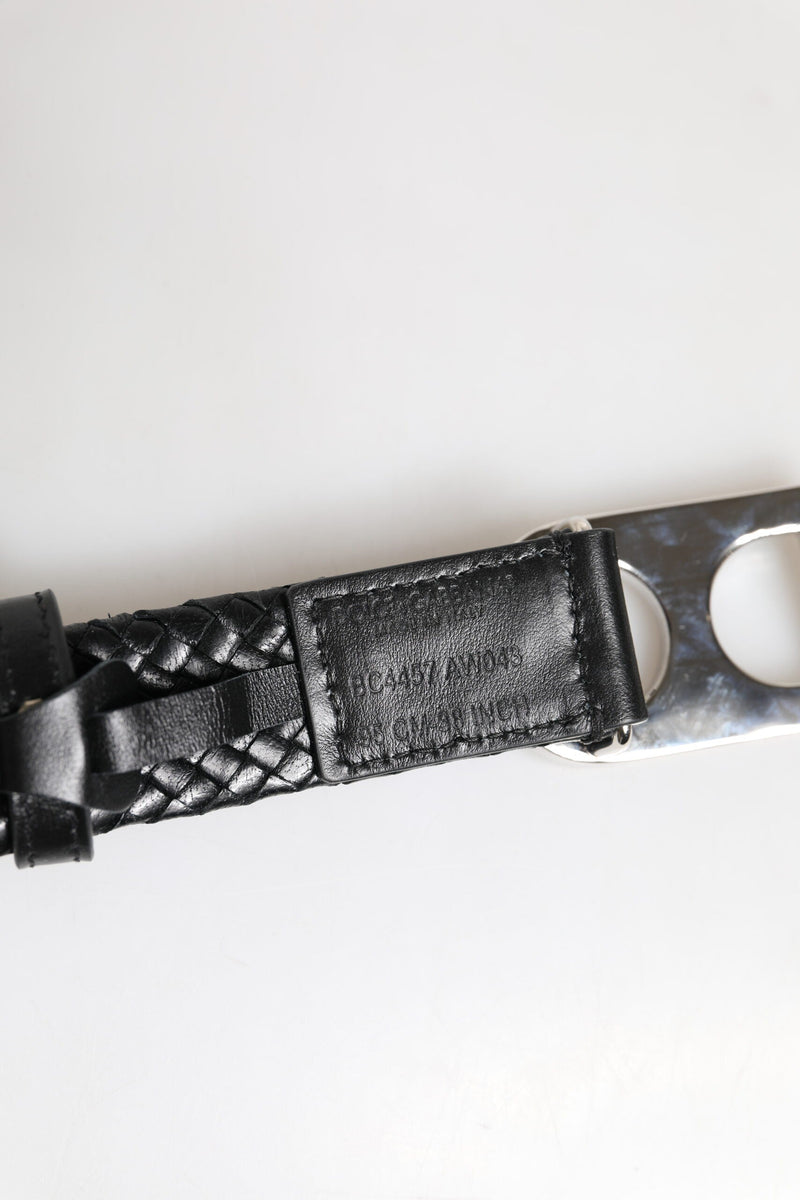 Black Classic Leather DG Logo Buckle Belt Dolce & Gabbana