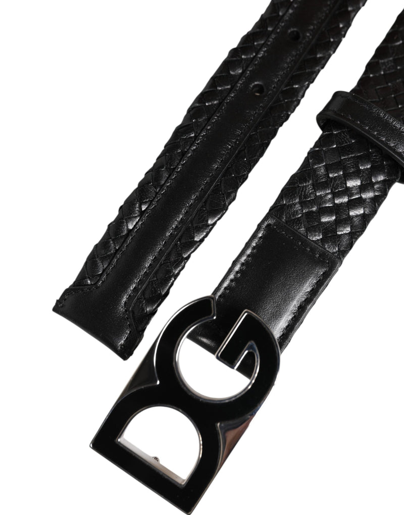 Black Classic Leather DG Logo Buckle Belt Dolce & Gabbana