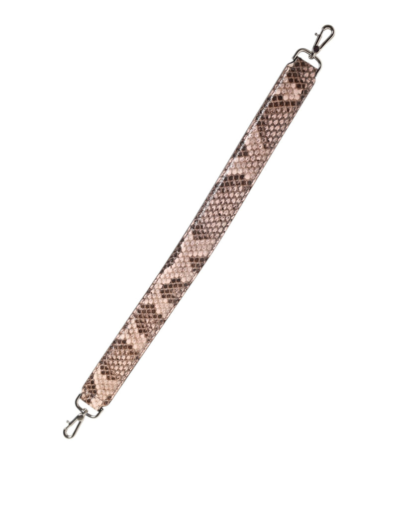 Brown Exotic Leather Handbag Accessory Shoulder Strap Dolce & Gabbana