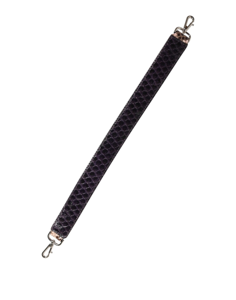 Brown Exotic Leather Handbag Accessory Shoulder Strap Dolce & Gabbana