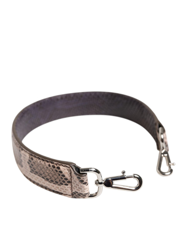Beige Exotic Leather Handbag Accessory Shoulder Strap Dolce & Gabbana