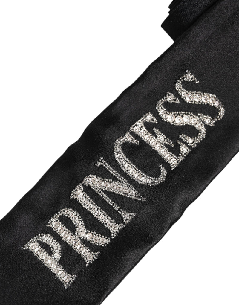 Black Princess Fantasy Braided Waist Belt Dolce & Gabbana