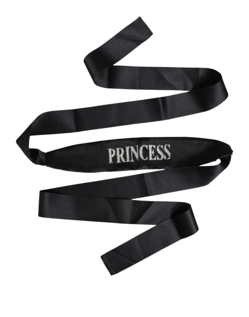 Black Princess Fantasy Braided Waist Belt Dolce & Gabbana