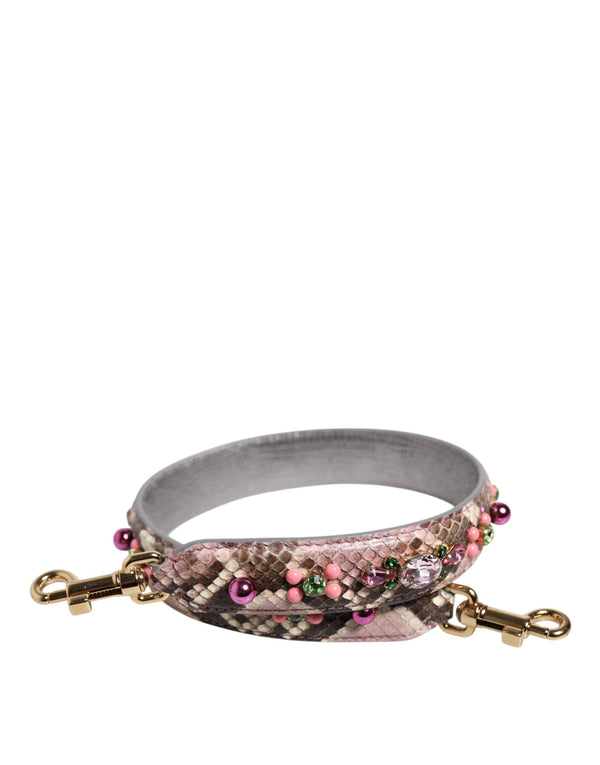Multicolor Embellished Handbag Shoulder Strap Dolce & Gabbana
