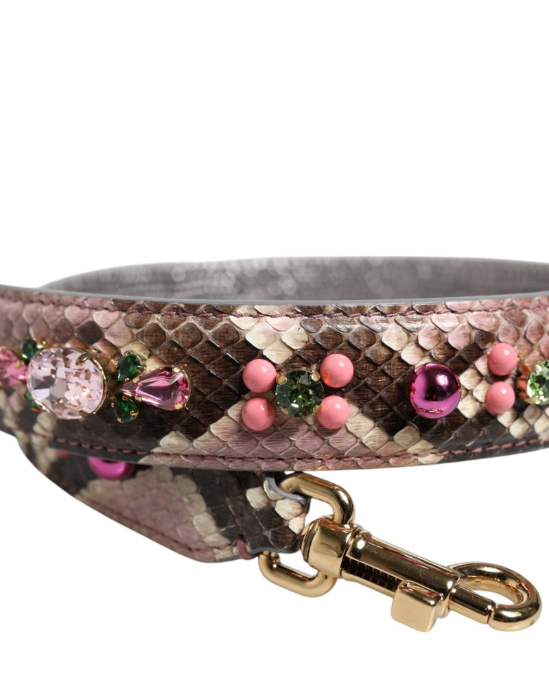 Multicolor Embellished Handbag Shoulder Strap Dolce & Gabbana