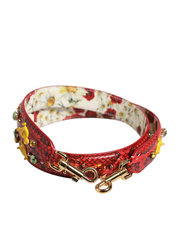 Multicolor Embellished Handbag Accessory Shoulder Strap Dolce & Gabbana
