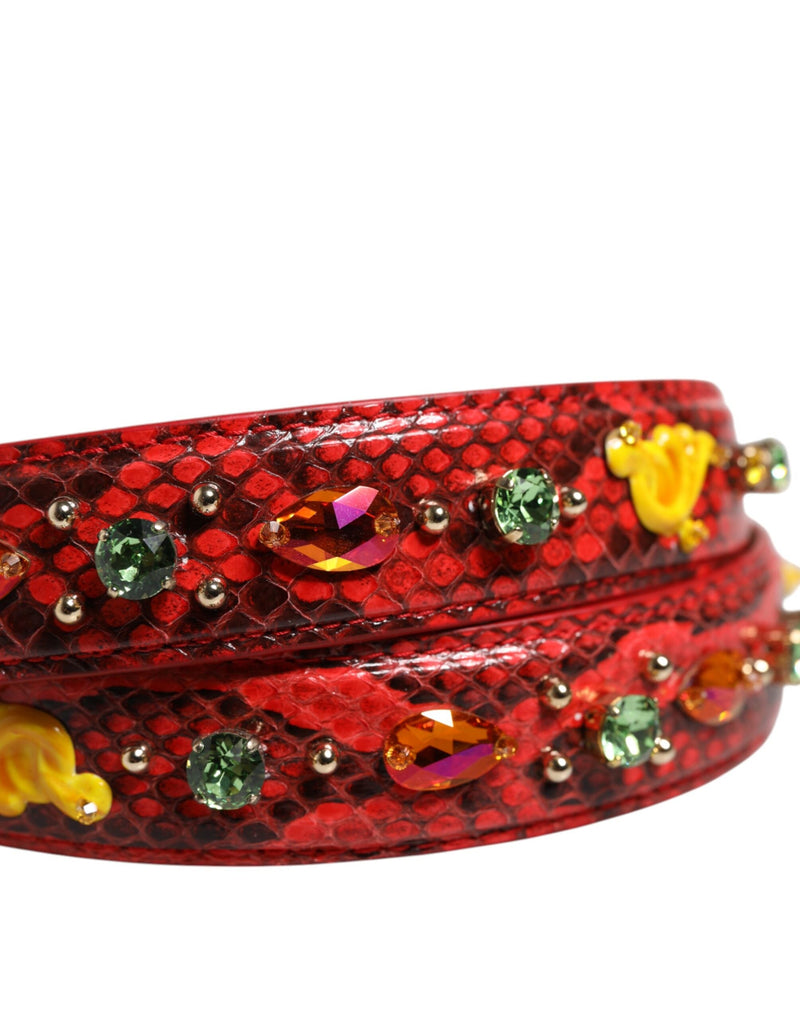 Multicolor Embellished Handbag Accessory Shoulder Strap Dolce & Gabbana