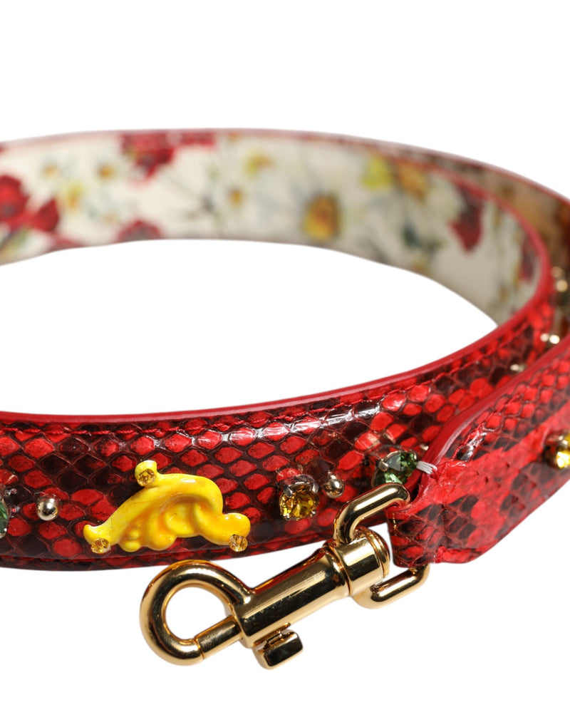 Multicolor Embellished Handbag Accessory Shoulder Strap Dolce & Gabbana