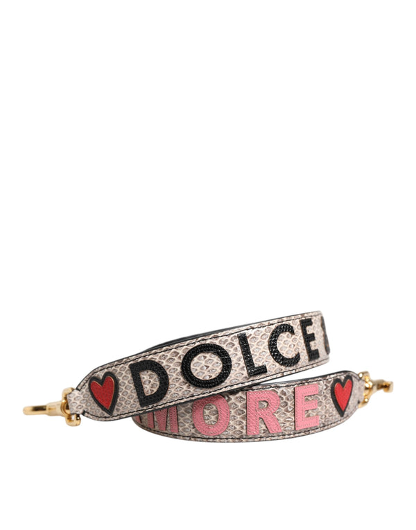 Multicolor DG AMORE Patch Bag Accessory Shoulder Strap Dolce & Gabbana
