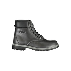 Black Polyester Boot Fila