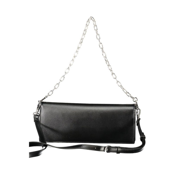 Black Polyethylene Women Handbag Mario Valentino