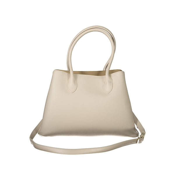 Beige Polyethylene Women Handbag Mario Valentino