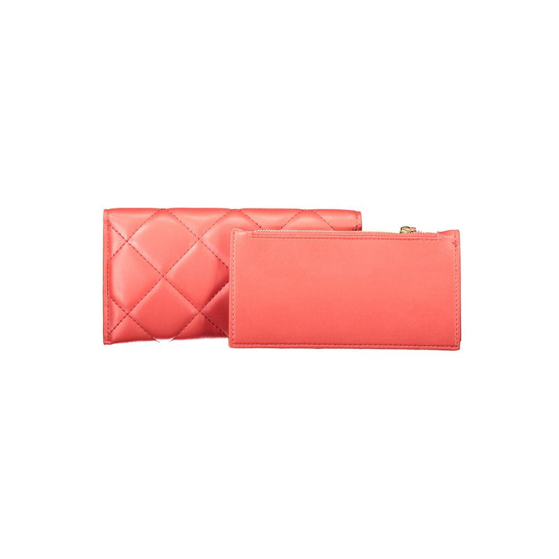 Red Polyethylene Women Wallet Mario Valentino