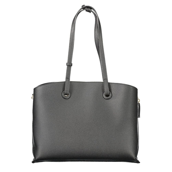 Black Polyethylene Women Handbag Mario Valentino