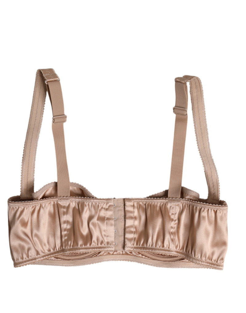 Pale Pink Underwired Balconette Bra Underwear Dolce & Gabbana