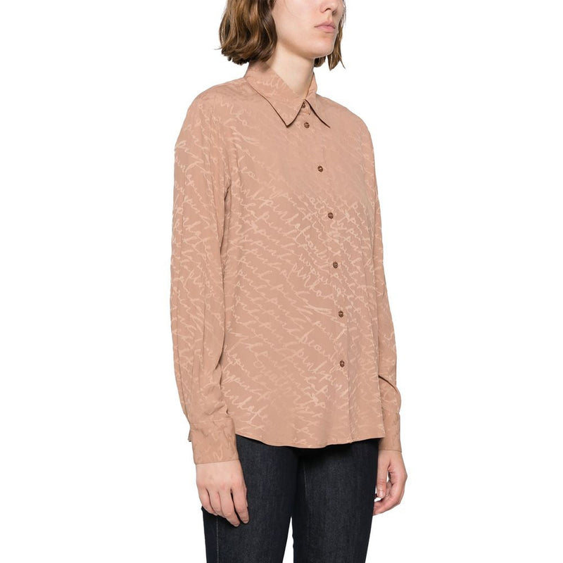 Beige Haircalf Shirt PINKO