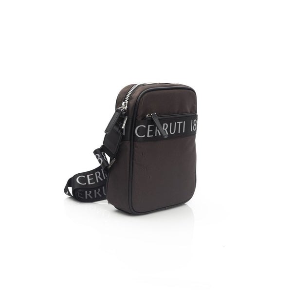 Brown Leather Women Crossbody Bag Cerruti 1881