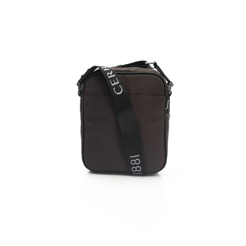 Brown Leather Women Crossbody Bag Cerruti 1881