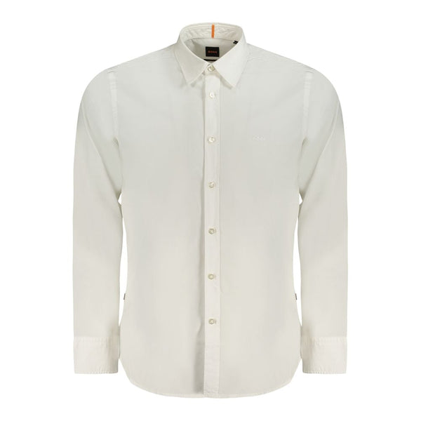 White Cotton Shirt Hugo Boss