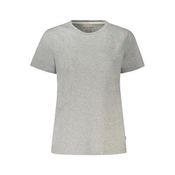 Gray Cotton Women T-Shirt Guess Jeans
