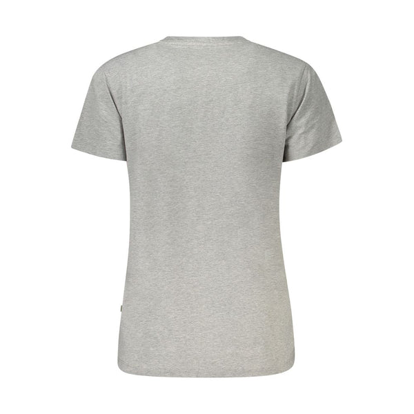 Gray Cotton Women T-Shirt Guess Jeans