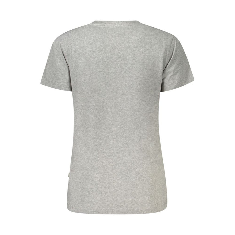 Gray Cotton Women T-Shirt Guess Jeans