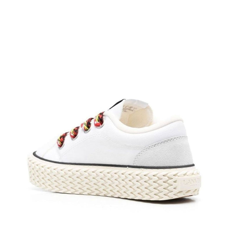 Cotton Lace-Up Sneakers Lanvin