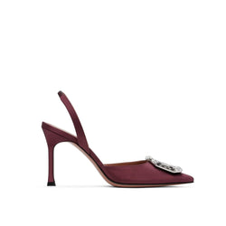 Camelia Sling 90 Satin Pumps Amina Muaddi