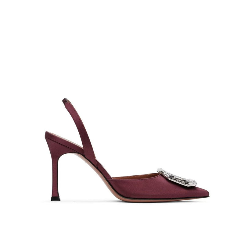 Camelia Sling 90 Satin Pumps Amina Muaddi