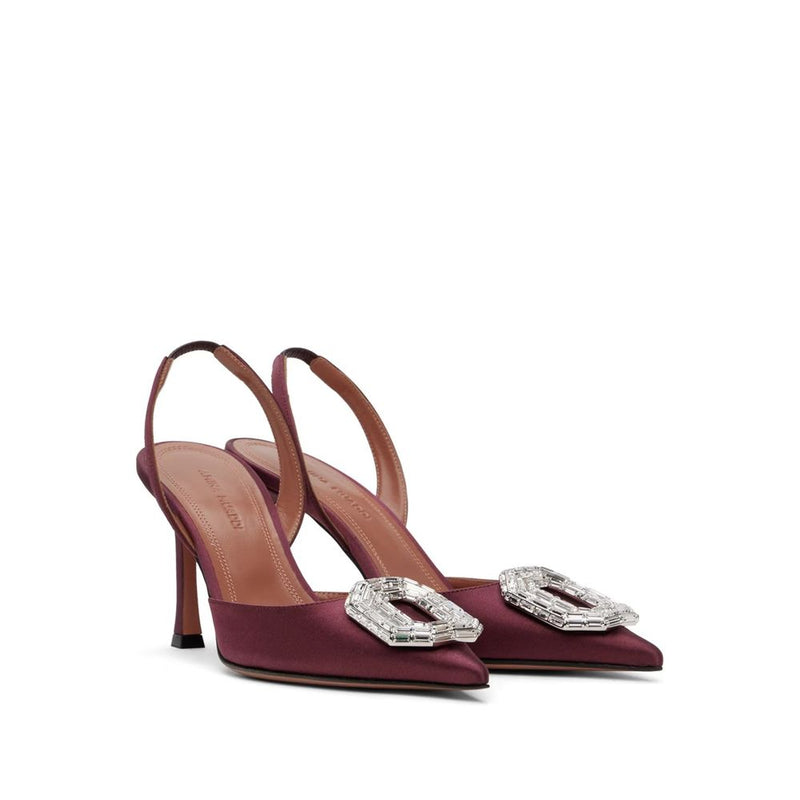 Camelia Sling 90 Satin Pumps Amina Muaddi