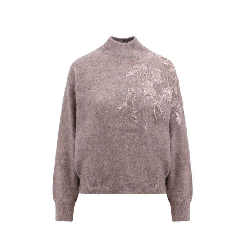 T-Neck Knit Brunello Cucinelli
