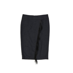 Wool Striped Skirt Brunello Cucinelli