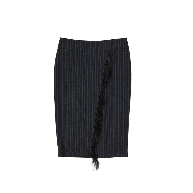 Wool Striped Skirt Brunello Cucinelli