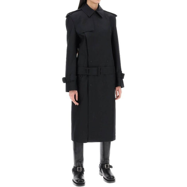 Blend Silk Trench Coat Burberry